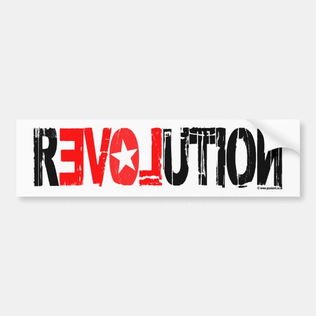 revolution bumper sticker (Front)