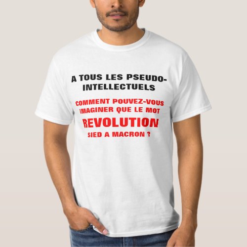 REVOLUTION et MACRON  t_shirt