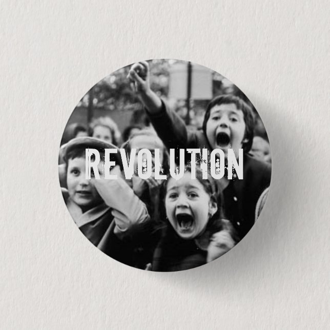 Revolution! Pinback Button (Front)