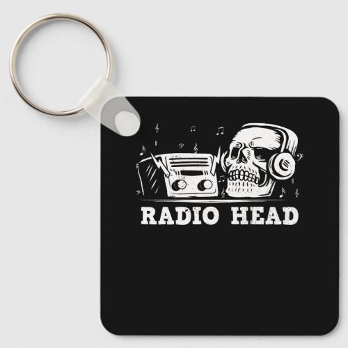 Revolution Radio Head Skull Headphone Radiohead Ra Keychain