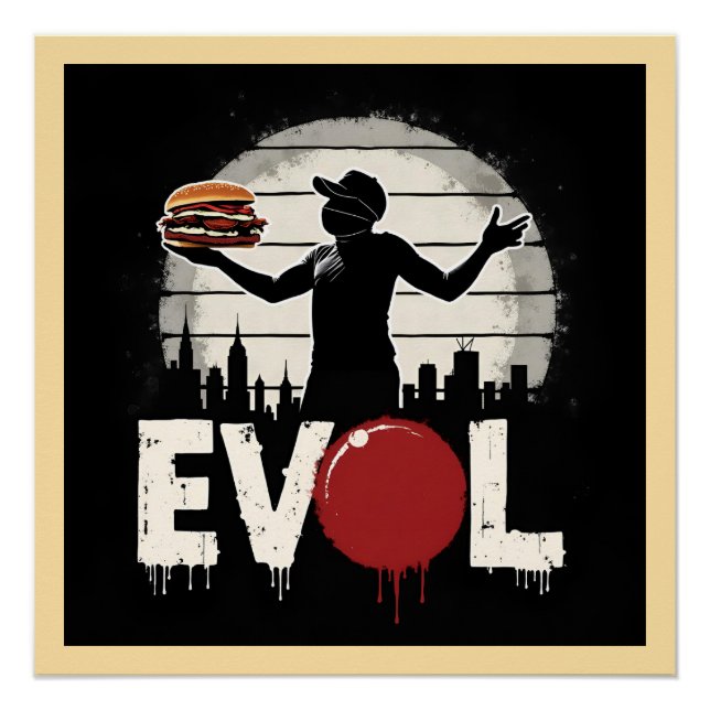 Revolution Sandwich – Bold Street Art Graphic Poster (Front)
