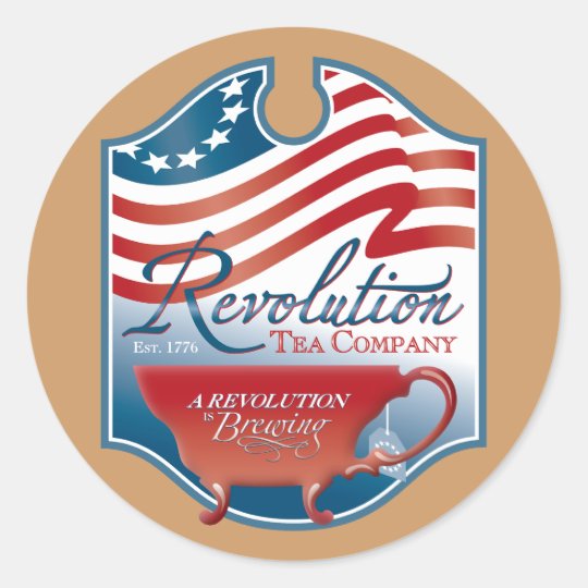 Revolution Tea Company Classic Round Sticker