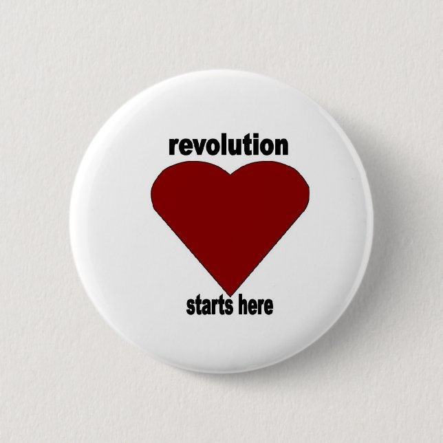 Revolutionary Passion Pinback Button (Front)