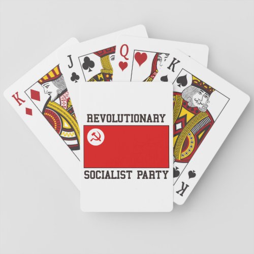 Revolutionary Socialist Party Poker Cards