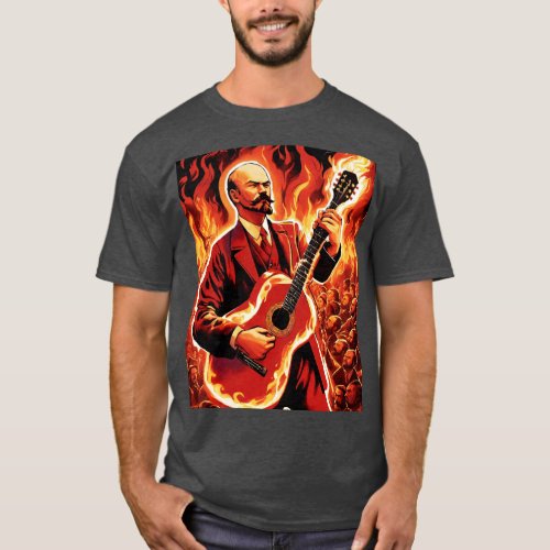 Revolutionary Vision Lenin Illustration T_Shirt