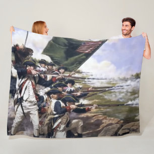 REVOLUTIONARY WAR BATTLE FLEECE BLANKET