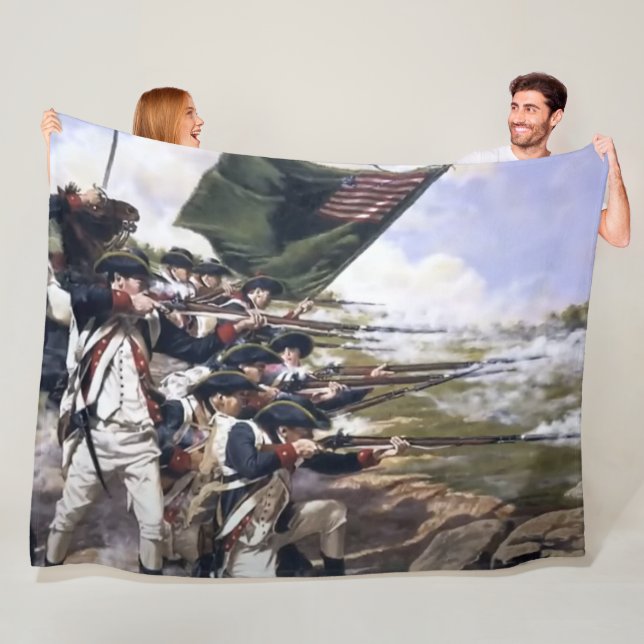 REVOLUTIONARY WAR BATTLE FLEECE BLANKET (In Situ)
