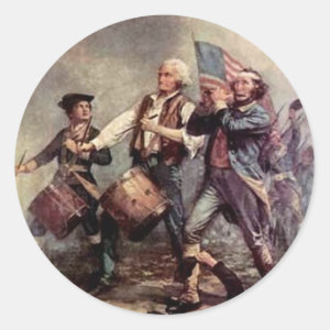 Revolutionary War Classic Round Sticker