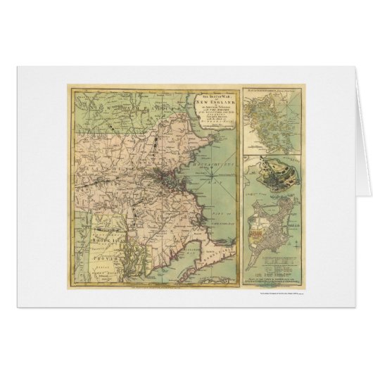 Revolutionary War Map - 1775 Cards (Front Horizontal)