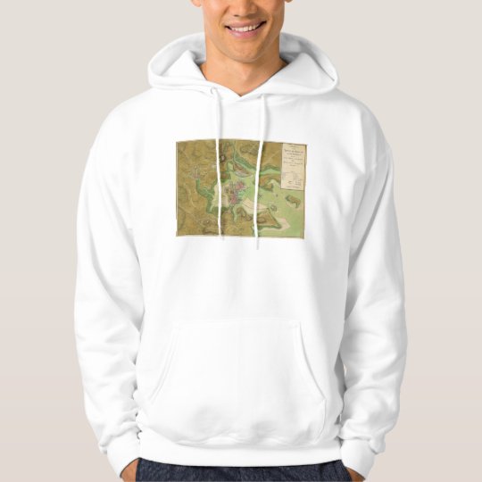 Revolutionary War Map of Boston Harbor 1776 Hoodie