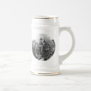 Revolutionary War Molly Pitcher Cannon Beer Stein