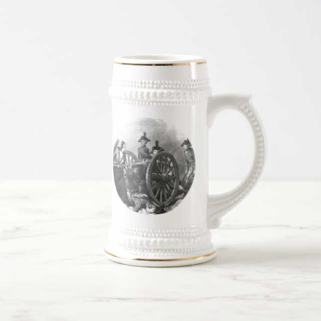Revolutionary War Molly Pitcher Cannon Beer Stein (Right)
