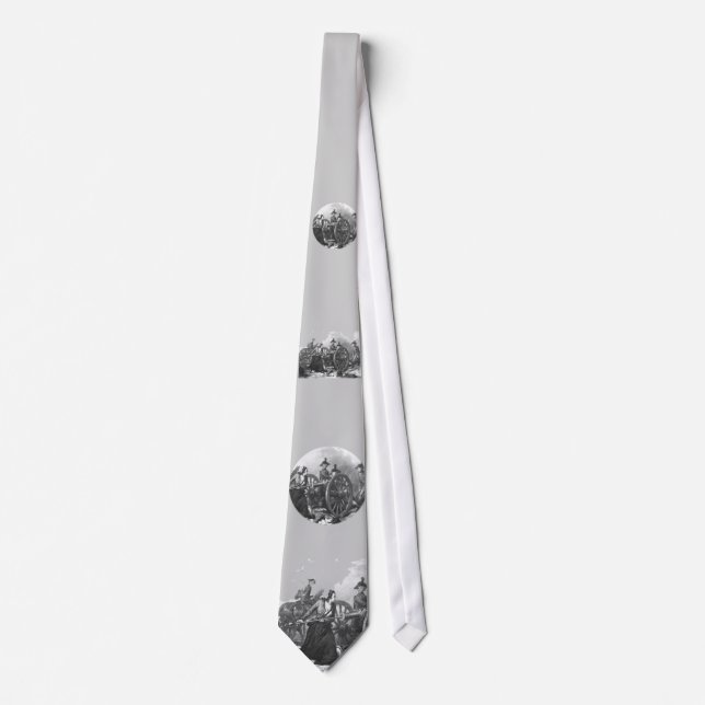 Revolutionary War Molly Pitcher Cannon Neck Tie (Front)