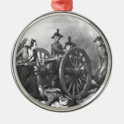 Revolutionary War Molly Pitcher Cannon Ornament