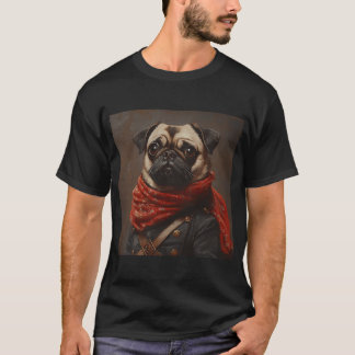 Revolutionary War Pug - Cute Military Commander Pu T-Shirt