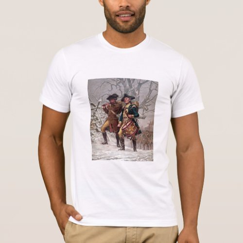 Revolutionary War Soldiers Marching T_Shirt