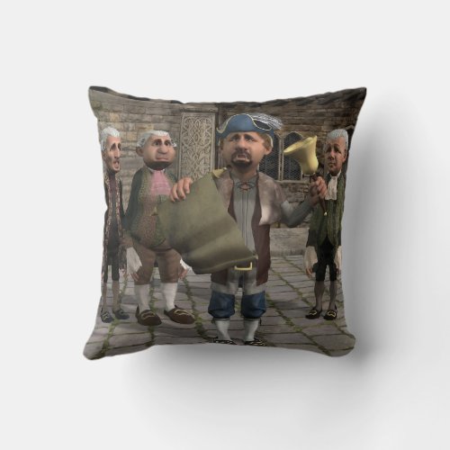 Revolutionary War Throw Pillow