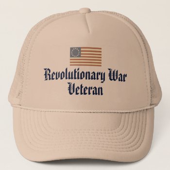 Revolutionary War Veteran Trucker Hat by ERICS_FUN_FACTORY at Zazzle