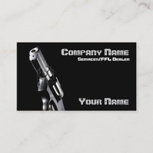 Customizable revolver ffl  business card
