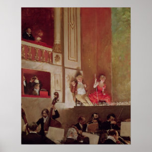 Revue at the Theatre des Varietes, c.1885 Poster