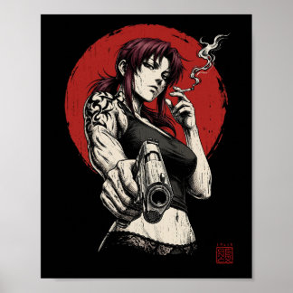 Revy Japanese Style Poster