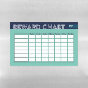 Reward Chart (Blue) Magnetic Dry Erase Sheet