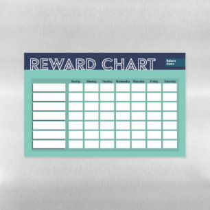 Reward Chart (Blue) Magnetic Dry Erase Sheet