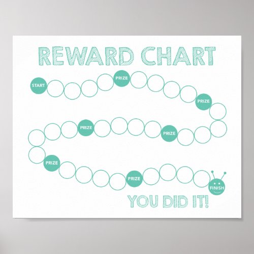 Reward Chart Caterpillar Kids Behavior