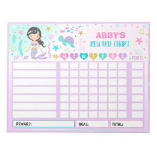 Mermaid, Personalized Dry Erase Reward Chart and Kids Calendar Wall  Sticker, Personalized Chore Chart, Dry Erase, for Kids, Reusable 