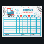 Reward Chart Monster Train Personalized Chores Notepad<br><div class="desc">Personalized Reward Chore Routine Chart.</div>