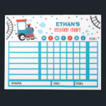 Reward Chart Monster Train Personalized Chores Notepad<br><div class="desc">Personalized Reward Chore Routine Chart.</div>