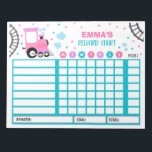 Reward Chart Monster Train Personalized Chores Notepad<br><div class="desc">Personalized Reward Chore Routine Chart.</div>