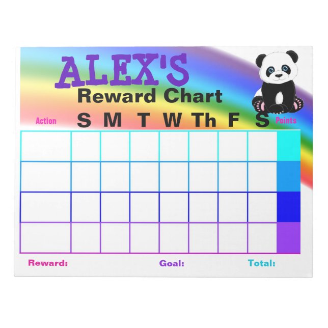 Reward Chart Notepad (Front)