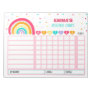 Reward Chart Rainbow Personalized Chore Chart Notepad