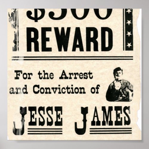 Reward for Jesse James Poster