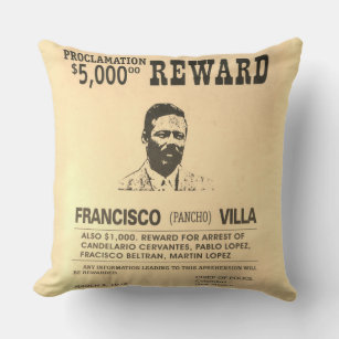 pancho villa reward poster clipart