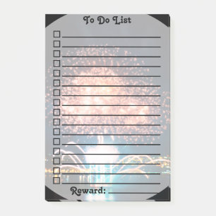 Reward To Do List   Golden/Blue Fireworks   Photo Post-it Notes