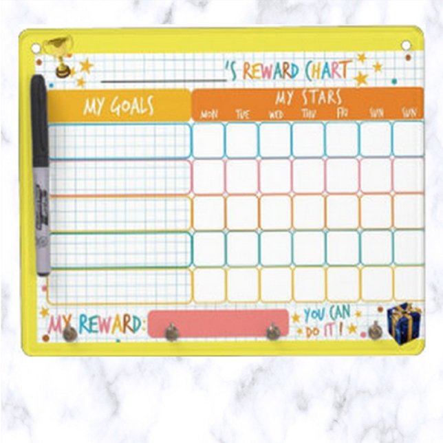  Rewards Chart  Dry Erase Board With Keychain Holder (Creator Uploaded)