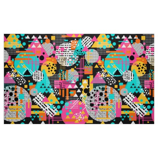 Rewind 80s Memphis pattern 003 Fabric