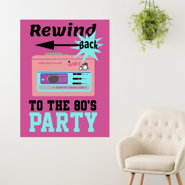 Rewind Back to the 80's Foam Board (In Situ (Wall))