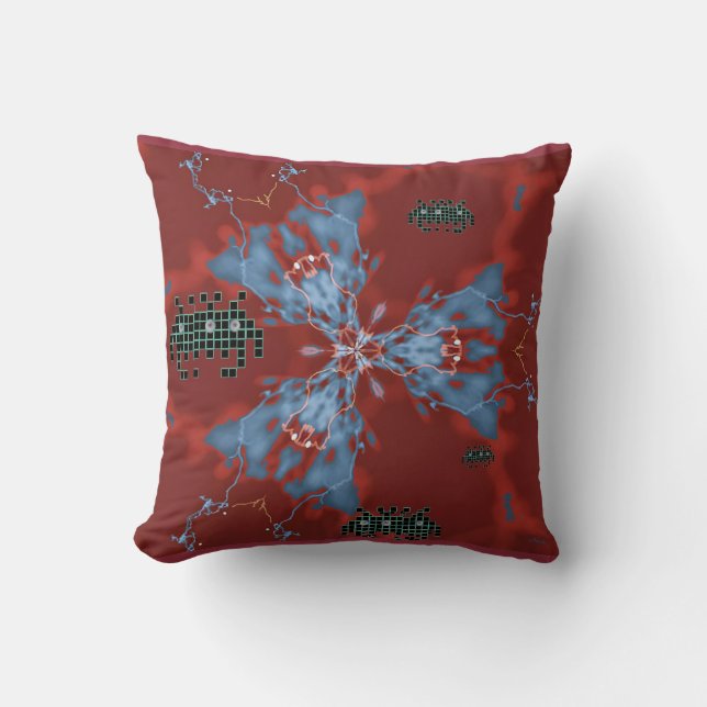 Rewind Throw Pillow (Front)