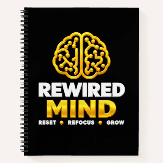 Rewired Mind Logo Spiral Notebook — Rewired Mind merch