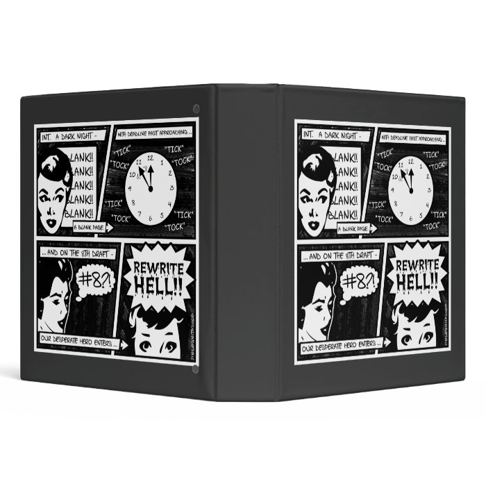 Rewrite Hell Comic Strip Vinyl Binder