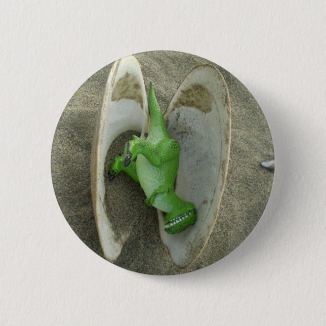 Rex at Sea Pinback Button (Front)