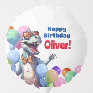 Rex Dinosaur Colorful Fun Birthday Party Balloon