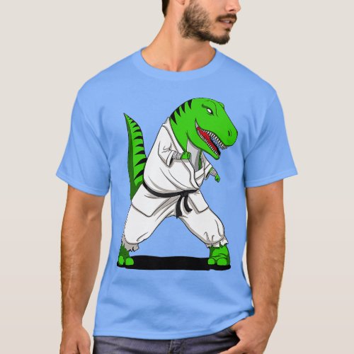Rex Dinosaur Karate Ninja Martial Arts Funny Boys  T_Shirt