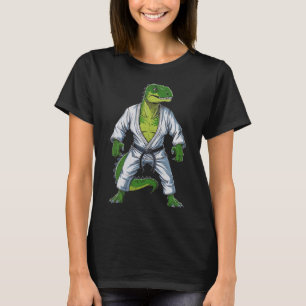 Rex Dinosaur Martial Arts Martial Artist Jiu-jitsu T-Shirt