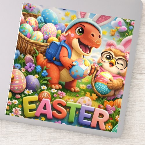 Rex Easter adventure sticker sheet