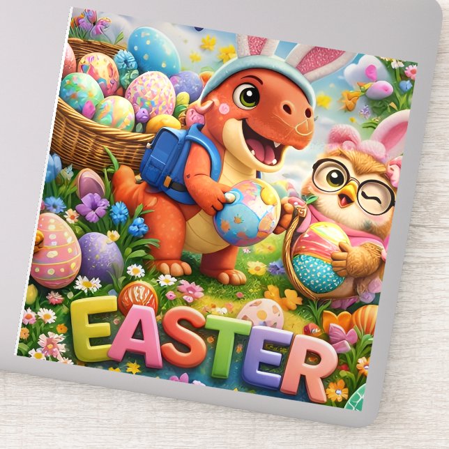 Rex Easter adventure sticker sheet (Detail)