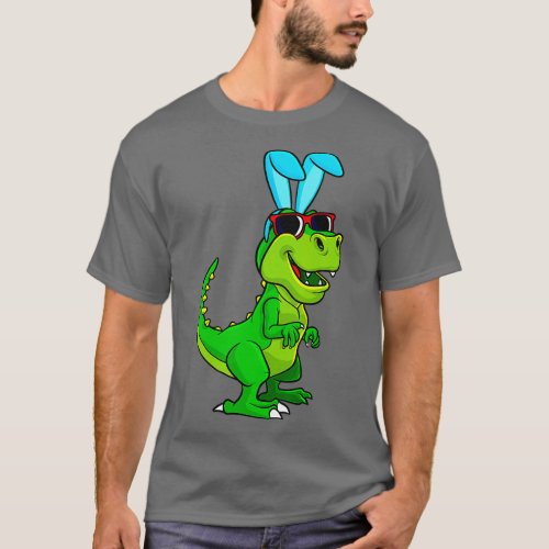 Rex Easter Bunny Dinosaur Lover Boys Girls Kids  T_Shirt